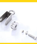 Pulley, Pulley Wheel, 2pcs Heavy Duty Sheaves Track Pulley, 304 Stainless Steel Directional Roller with 360° Rotating Ring