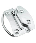 Heavy Duty Stainless Steel Ring Pull Folding Handle Set For Drawers Cabinets Doors Tool Boxes Includes Screws Two Pack