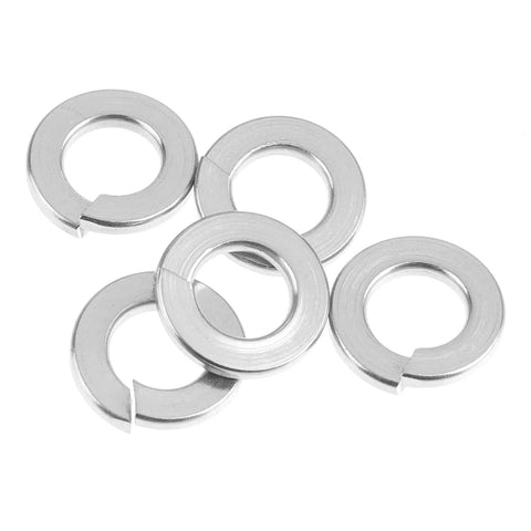 Six stainless steel split lock washers (10#) for screws and bolts.