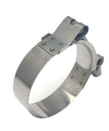 4 Pack 1.25 Inch 304 Stainless Steel T Bolt Hose Clamps Set 41 To 46mm Clamp Range For 1.25 Inch Hose ID Leak Proof Industrial Automotive Applications