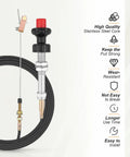 Heavy Duty Vernier Locking Throttle Cable Delivers Precise Throttle Control And Secure Locking For PTO And Dump Systems, with durable materials and features.
