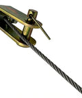 Heavy Duty Locking Throttle Cable 15ft Adjustable Kit with stainless steel core, showing locking mechanism for truck equipment