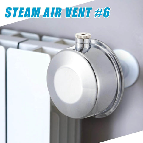 Six Pack Steam Radiator Air Valve One Eighth Inch Steam Air Vent Angle Mount Heat Regulator Valve Copper Chrome Plated