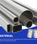 Two Pack 8mm to 8mm stainless steel shaft couplers with various steel tubes for 3D printer motors, reducing vibration and corrosion resistance.