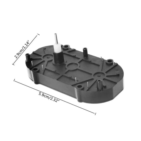 Stepper Rotation Motor 270 Degrees Auto Instrument Machine, 2.9 x 5.9cm, Black, side view with dimensions shown