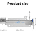 Stepper Electronic Starter BJ02 DC 3V 43mm 2-Phase 4-Wire Precision Stepper Motor with Screw Rod Linear Slider Nut dimensions