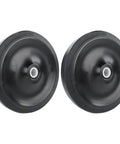 5" Stryker Stretcher Ambulance Guide Wheels - Set of 2, 5-inch black wheels with soft rubber tread for stretchers.