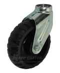 Stryker Stretcher 6" x 2" Replacement Caster - metal and black rubber, swivel mount design.