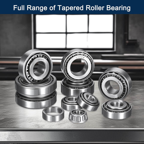 2 Pack LM67048/10 Tapered Roller Bearing Cone and Cup Set, 1.25" Bore 2.328" OD 0.625" Cup Width, Chrome Steel on display