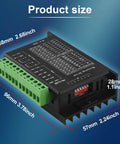 Stepper Motor Driver TB6600 4A 9-42V Nema 17 Stepper Motor Driver CNC Controller Single Axes Phase Hybrid, dimensions labeled