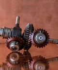 Two Pack Bevel Gear Set 0.8 Module With 1 To 1 Reduction 15 Teeth 6mm Shaft Hole Bevel Pinion Gear In 45 Steel