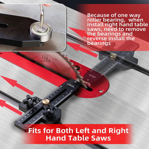 Thin Rip Jig For Table Saw And Band Saw Easy To Use Guide For Repetitive Narrow Strip Cuts In Woodworking Fits 3 Eighths By 3 Quarters T Slot And U Slot And 1 Quarter By 3 Eighths T Slot Extends Up To Eight Inches From Miter Slot display