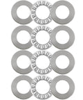 4 Sets NTA815+2TRA, Thrust Needle Roller Bearings with Two Washers, ID 1/2", OD 15/16" on white background