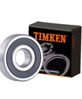 2PACK TIMKEN 6303-2RS Double Rubber Seal Bearings 17mmX47mmX14mm, Pre-Lubricated, shown with packaging, deep groove ball bearing