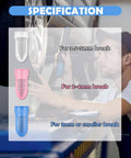 Man using 100PCS Tire Repair Kit, Self-Service Tire Screw Plug Repair Kit Includes 3-Size Plugs & Screwdrivers, chart in background