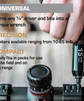 Person using Individual Limiter 15 Inch Pounds on gun scope with precision torque adjustment tool