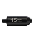 Side view of Individual Limiter 15 Inch Pounds, black torque limiter showing 15 in-lb marking, used for precise firearm adjustments.
