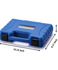 Blue plastic case for 5 Piece 1/2" Drive Torque Limiting Socket Extension Bars, CR-MO, 8 Inch Long, Impact Grade Bars set