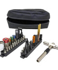 4 Torque Limiters & Modular T-Drive Wrench kit with bits and case, shown for gun maintenance use