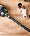 Foot/Pound Torque Limiting Extension Bar - Chrome Moly 1/2-Inch Drive 8-Inch Long Impact Grade Bar attached to a drill