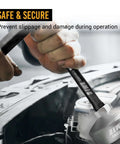 Using 5 Pcs 1/2" Impact Torque Limiting Extension Bar Set on car engine, ensuring secure operation.