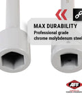 Close-up of gray Torque Limiting Extension Socket 1" Drive -33 mm 1 5/6" 550 ft/lbs - 40405, highlighting durability