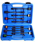 10pc 1/2" Drive Torque Limiting Extension Stick Set with 8" 65-150 ft.-lb. Impact Torque Sticks in blue case