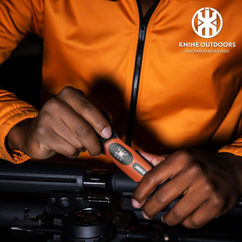 Person using Torque Screwdriver Wrench Driver Set 10-70 Inch Pounds lbs for Maintenance, 21 Hex Bits, Shaft Extension, Bike Repairing, Orange