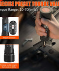 Using a 49 Pcs Torque Screwdriver 10-70 Inch Pound Torque Screwdriver Set with S2 Bits & Sockets for firearm adjustment