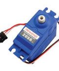SERVO HIGH-Torque Waterproof in blue case for Traxxas RC vehicles, J-style connector, 25-tooth shaft visible