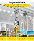 2 Wheel Trolley Assembly Rollers with Dual Bearings on 1-5/8 Inch Strut Channel for Garage Pulley Hoist