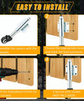 Installation guide for the Two Inch Spring Loaded Gate Caster With TPU Wheel Heavy Duty Single Pack For Doors And Gates