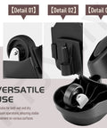 Close-up details of 4 Pack Foot And Wheel Vacuum Caster Replacement Kit 12388 12293 showing versatile use for wet dry vacuums.