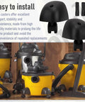 Caster Wheels And Foot Replacement Kit For Most Vacuums And A And B Cleaners Includes 2 Caster Wheels With Foot Set Replaces 8568000