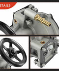 Detailed view of Chevy Silverado vacuum pump replacement with pulley and inlet