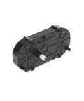 1 Pcs VID28-05 Stepper Rotation Motor 270 Degrees Auto Instrument Machine, dual-shaft, black casing, side view