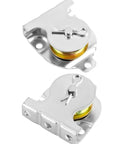 Wall Mount Pulleys, 6 Pcs 1-1/2" Ceiling Mount Single Pulley V-Groove Pulley Hardware Accessories for 3/8" Wire or Rope, Working Load 420 Lbs