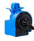 Samsung Washing Machine Water Level Pressure Switch DC96-01703G Sensor, black and blue plastic with secure connector.