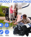 Tdrsuper Water Pressure Booster Pump, 110V AC Water Diaphragm Pump, 5.5GPM 75PSI with Power Plug for RV use outdoors.