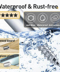 Waterproof & Rust-free features of 100-Pack Self Tapping Screws Cabinet Laminate Shelf Pegs Non-Slip Pins for Bookcases, Wardrobes, Kitchen Cabinets Cross Screw Fixed Design.