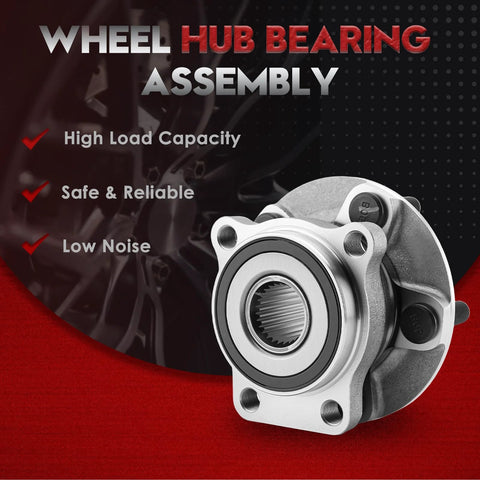 Front Wheel Hub And Bearing Assembly 513220 Compatible With 2005 2014 Subaru Outback And Legacy Front Left Or Right 5 Lug ABS 4 Hole Flange