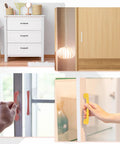 10 Pack Cartoon Drawer Pulls 5 Inch ABS Plastic Closet Wardrobe Door Handles for home kitchen cupboard, shown installed in various settings.