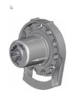 R Series with Bead Stopper (White, R8-1 1/4" Tube) showing fiberglass-reinforced PBT housing.