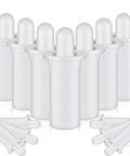 40 Pieces Shutter Repair Pins, Plantation Shutter Fasteners, Spring Loaded Replacement Repair Pins in white, shown in front view.