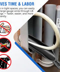 LB Wire Guide for 2 Inch Fittings with cable in conduit, saving time and labor, durable and abrasion resistant for PVC and metal use