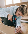 Person using a Long Magnetic Ball End Hex Screwdriver Bit Set Two Piece 6mm Hex With One Fourth Inch Shank And 200mm Length