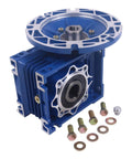 ✝️ Worm Gear Reducer 646 lb Load Capacity 1-Pack 56C Worm Gear Speed shown with strong blue housing and included hardware.