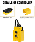 4 Wire Dump Trailer Remote Control Switch for 12V DC hydraulic pump with ABS material and magnets on back details