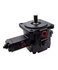 YUANFANNN Vane Pump Variable Displacement Vane Pump PVF-40-55-11S showing a compact, industrial black pump design with visible connectors