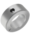 7/8 bore zinc plated shaft collar with set screw, part of a 4 pack for securing parts on shafts, corrosion-resistant carbon steel